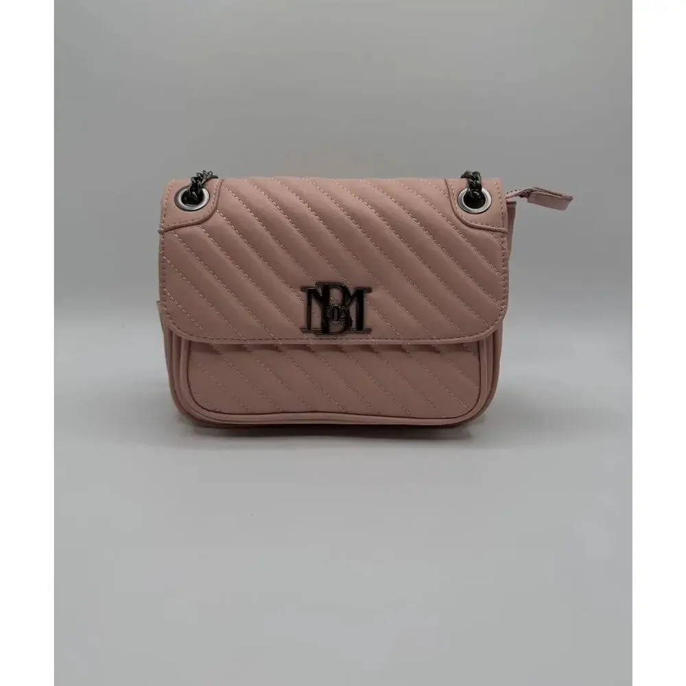 Badgley Mischka, Pink Blush, Crossbody Bag & Shoulder Bag Black Chain MSRP $129 - Picture 2 of 4